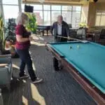 weseniors amazing race pool at our parents home
