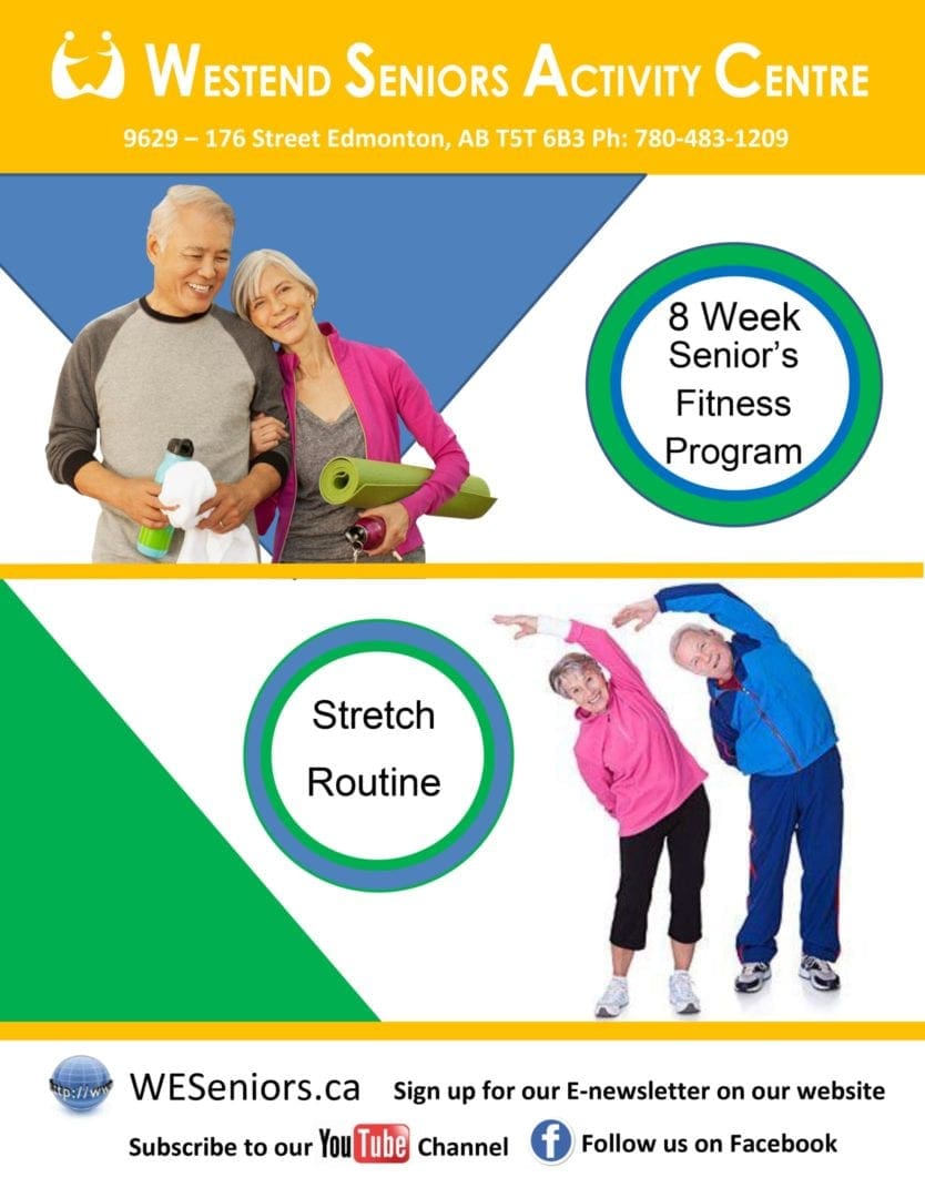 8 Week Fitness Program For Seniors - Westend Seniors Activity Centre