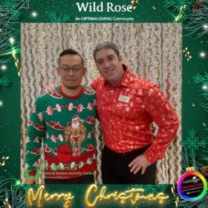 WSAC Executive Director Haidong Liang and Louis from Optimal Living - Wild Rose